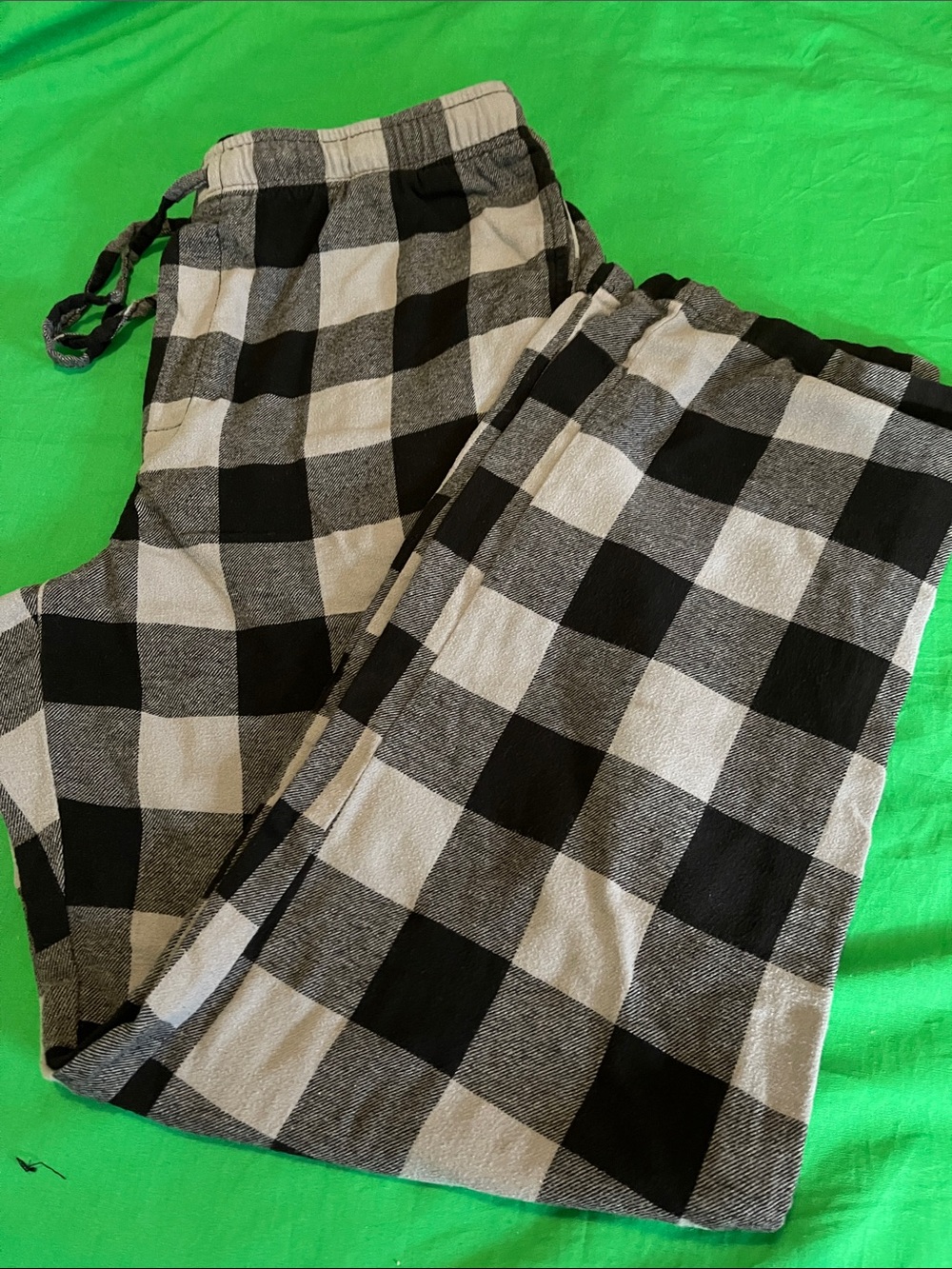 Sonoma Black and Cream Plaid Pajama Pants